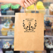 Blumenkraut Bäckerei Whisk & Cupcake Briefmarke Gummistempel