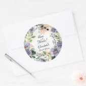 Blumenkraut "Brautparty Runder Aufkleber (Umschlag)
