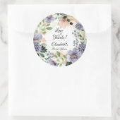 Blumenkraut "Brautparty Runder Aufkleber (Tasche)