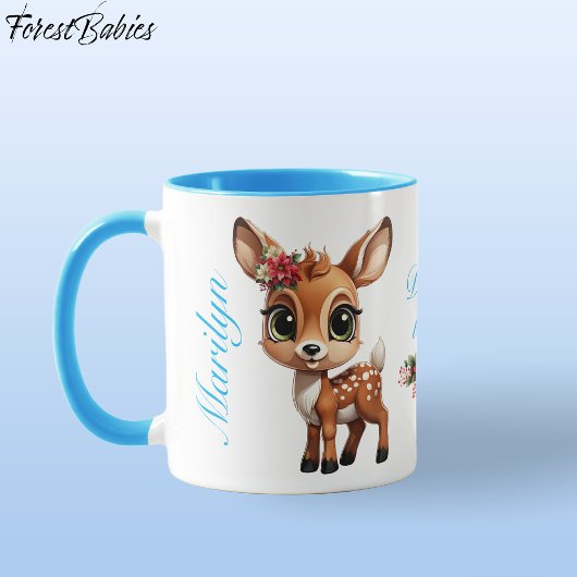 Blumenkraut, Fawn, 🦌 Hirsch 🎄 Liebe Tasse