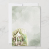 Blumenkraut Hochzeiten Lilien des Tals Einladung (Rückseite)