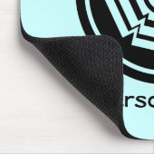 Blumenkraut, Mousepad, schwarz Mousepad (Ecke)