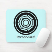 Blumenkraut, Mousepad, schwarz Mousepad (Mit Mouse)