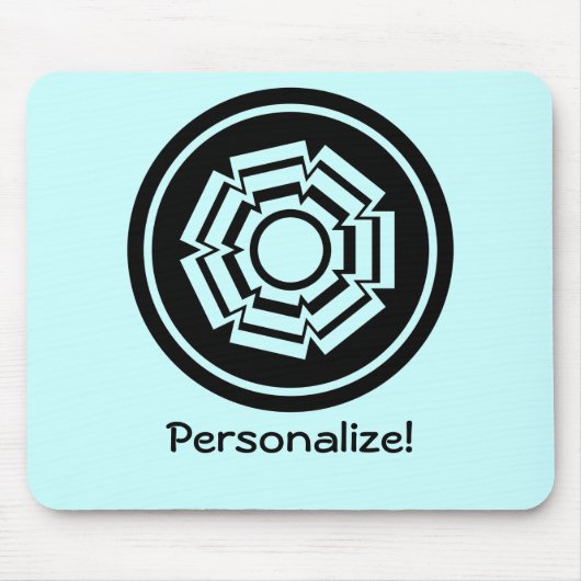 Blumenkraut, Mousepad, schwarz Mousepad (Vorne)