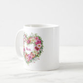 Blumenkraut Personalisiert Kaffeetasse (Vorderseite Links)