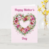 Blumenkraut Personalisierter Muttertag Karte (Gelbe Blume)