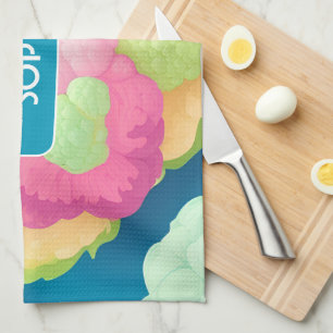 Blumenkraut Personalisiertes Muster Geschirrtuch