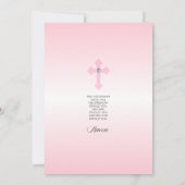 Blumenkraut - rosa Konfirmationsgläser| FOTO Einladung (Rückseite)