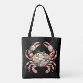 Blumenkrebs Art Coastal Design Tasche (Rückseite)