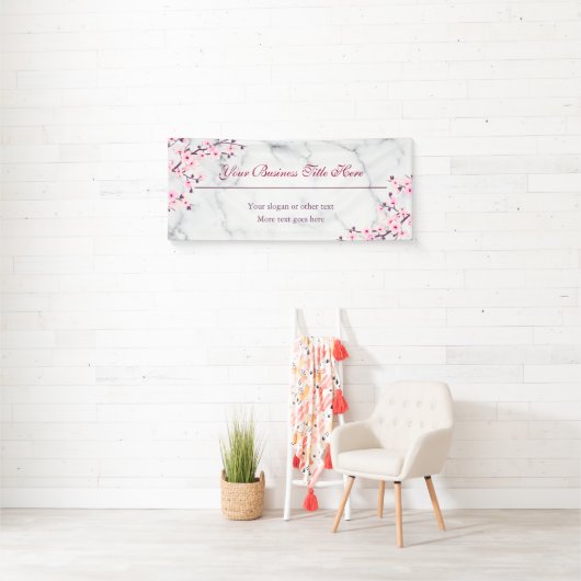 Blumenkrebs Blossom Graue Marmorindustrie Banner (Insitu)