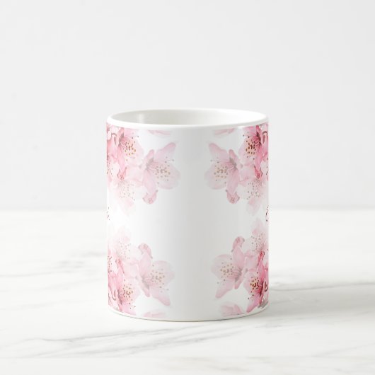 Blumenkrebs Blossom Monogramm-Tasse Kaffeetasse (Mittel)
