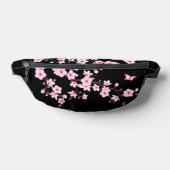 Blumenkrebs Blossom Schwarz-Pink-Monogramm Bauchtasche (Ablage )