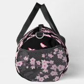 Blumenkrebs Blossom Schwarz-Pink-Monogramm Duffle Bag (Rechts)
