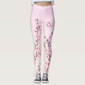 Blumenkrebs Blüten Rosa Girl Leggings (Vorderseite)