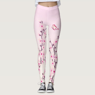 Blumenkrebs Blüten Rosa Girl Leggings