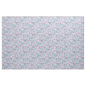 Blumenkrebs Blüten Rosa Himmelblau Stoffe (Fat Quarter (45,7 x 55,9 cm))