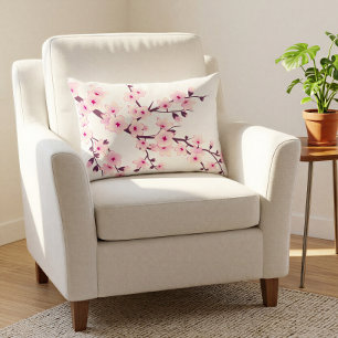 Blumenkrebs Blüten Rosa Hintergrund Zierkissen