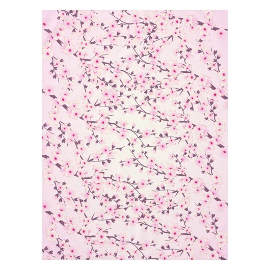 Blumenkrebs Blüten Rosa Tischdecken (Vorderseite)