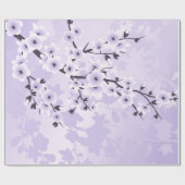 Blumenkrebs nur Lila Geschenkpapier (Flach)