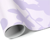 Blumenkrebs nur Lila Geschenkpapier (Rolleneckpunkt)