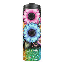 Blumenkrebs-Sublimierung Wrapper-Design | Tumbler