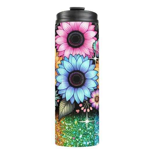 Blumenkrebs-Sublimierung Wrapper-Design | Tumbler Thermosbecher (Vorderseite)