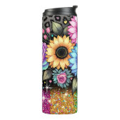 Blumenkrebs-Sublimierung Wrapper-Design | Tumbler Thermosbecher (Nach links gedreht)