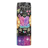 Blumenkrebs-Sublimierung Wrapper-Design | Tumbler Thermosbecher (Rückseite)