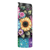 Blumenkrebs-Sublimierung Wrapper-Design | Tumbler Thermosbecher (Nach rechts gedreht)