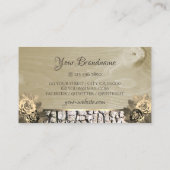 Blumenkrebse Rose Holzkörnbaum Barkongram Visitenkarte (Rückseite)