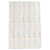 Blumenkreide auf gebrochenem Weiß Mittlere Geschenktüte (Rückseite)