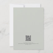 Blumenkreide Herbstliche Wildblume Hochzeitsdetail Einladung (Rückseite)