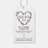 Blumenkreide mit Liebe-Preis Geschenkanhänger (Vorderseite)