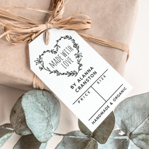 Blumenkreide mit Liebe-Preis Geschenkanhänger