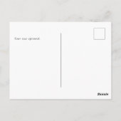 BlumenkreŌ Grünes Gold Hochzeit Einzeit Postkarte (Rückseite)