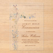 Blumenkreuz Acryleinladungen (Vorderseite)