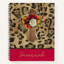 Blumenkreuz auf Leopard