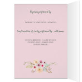 Blumenkreuz BAUTIZO Bautismo Taufprogramm (Innen (Links))