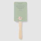 Blumenkreuz BAUTIZO Bautismo Taufprogramm Fächer (Rückseite)