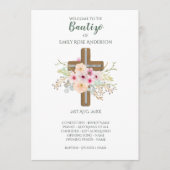 Blumenkreuz BAUTIZO Bautismo Taufprogramm Programm (Vorderseite)