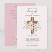 Blumenkreuz BAUTIZO Bautismo Taufprogramm Programm (Vorne/Hinten)