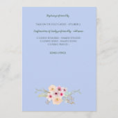 Blumenkreuz BAUTIZO Bautismo Taufprogramm Programm (Rückseite)