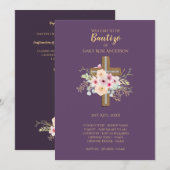 Blumenkreuz BAUTIZO Bautismo Taufprogramm Programm (Vorne/Hinten)