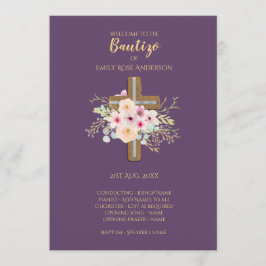 Blumenkreuz BAUTIZO Bautismo Taufprogramm Programm