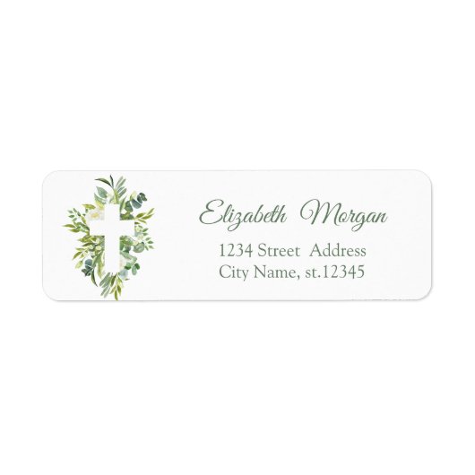 Blumenkreuz Blätter Erste Heilige Kommune (Vorne)