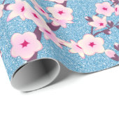 Blumenkreuz Blossom Blumenblätterpapier zum Glitze Geschenkpapier (Rolleneckpunkt)
