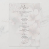 Blumenkreuz Blossom Wedding Menu Menükarte (Vorderseite)