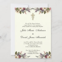 Blumenkreuz Christliche Hochzeitsszenarien katholi