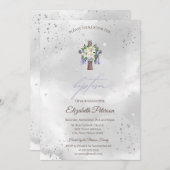 Blumenkreuz Einladung (Vorne/Hinten)