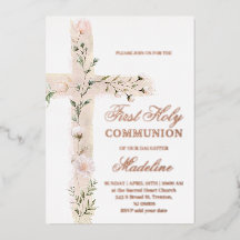 Blumenkreuz Erste Heilige Kommune